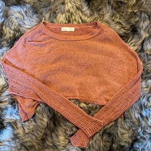 Cozy crop sweater